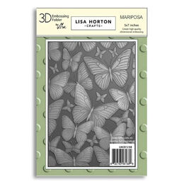 Lisa Horton Crafts Embossing Folder 5" x 7" - Mariposa