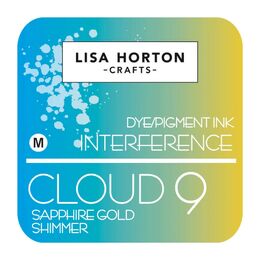 Lisa Horton Crafts Interference Ink Pad - Sapphire Gold Shimmer