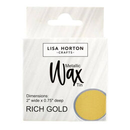 Lisa Horton Crafts Water Based Wax Tin - Rich Gold #871C