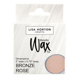 Lisa Horton Crafts Water Based Wax Tin - Bronze Rose #10412C