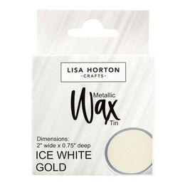 Lisa Horton Crafts Water Based Wax Tin - Ice White Gold #2