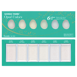 Kuretake Gansai Tambi - Opal Colors (6 colors set)