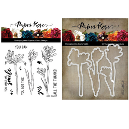 Paper Rose Dies & Stamps Bundle - Kangaroo Paw