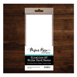 Paper Rose Slimline Card Bases (20 pcs) 21624