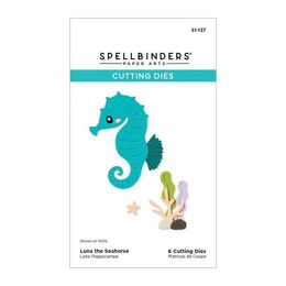Spellbinders Etched Dies - Out and About Collection - Luna the Seahorse S1-137