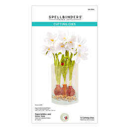 Spellbinders Etched Dies  - Paperwhites and Glass Vase (by Susan Tierney-Cockburn) S4-1364