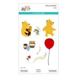 Spellbinders Etched Dies - Say Cheese Classic Pooh Collection - Pooh & Piglet (in Collaboration with Simple Stories) S5-682