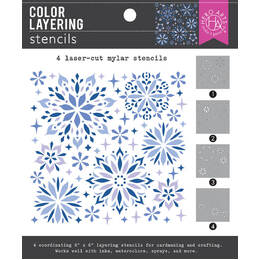 Hero Arts Stencil - Color Layering Snowflake SA285