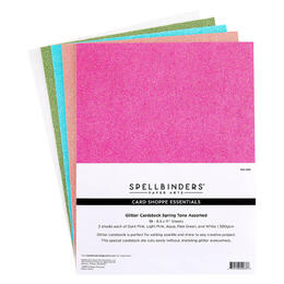 Spellbinders Glitter Cardstock - Spring Tones (10 Pack) SCS-320