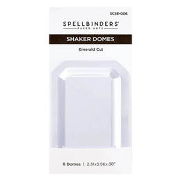 Spellbinders Shaker Dome - Emerald Cut (6 Pack) SCSE-006