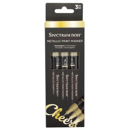 Spectrum Noir Metallic Paint Marker 3/Pkg - Champagne