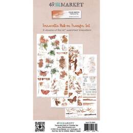 49 And Market Rub-On Transfer Set - Color Swatch: Terracotta