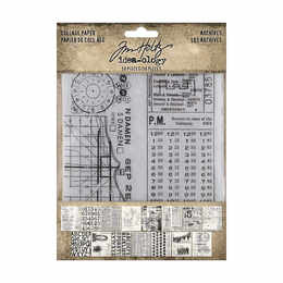 Tim Holtz Idea-ology - Collage Paper Archives TH94366
