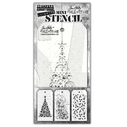 Tim Holtz Mini Layering Stencil - Set #62 THMST062