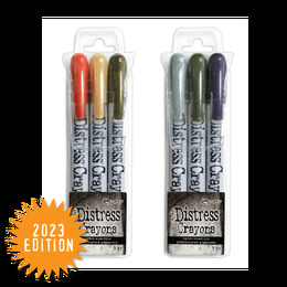Tim Holtz Distress Pearlescent Crayons: Halloween Set 5 TSHK84341