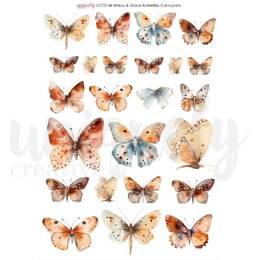 Uniquely Creative - Willow & Grace Butterflies Cut-a-Part Sheet