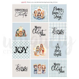 Uniquely Creative - Peace, Love, Joy Cut-a-Part Sheet