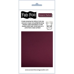 Wow! Fab Foil - Deepest, Darkest Crimson