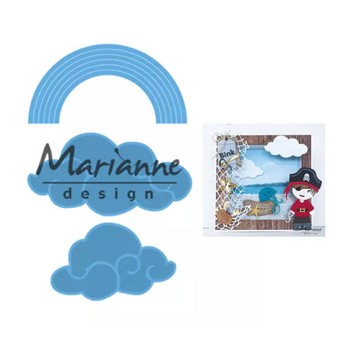 Marianne Design - Creatables Dies - Rainbow & Clouds LR0531